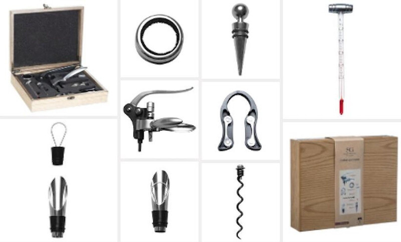 Secret de Gourmet Sommelier Cadeauset - 9 stuks, Houten Doos