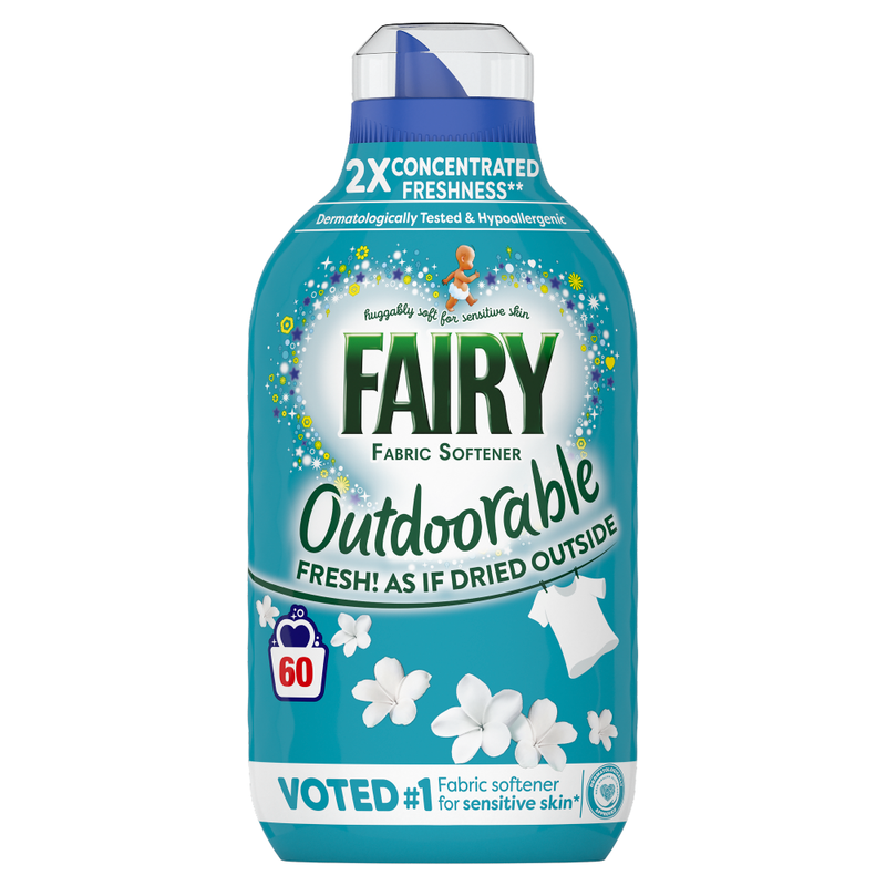 Fairy Outdoorable Fabric Softener, For Sensitive Skin,, 60 Washes