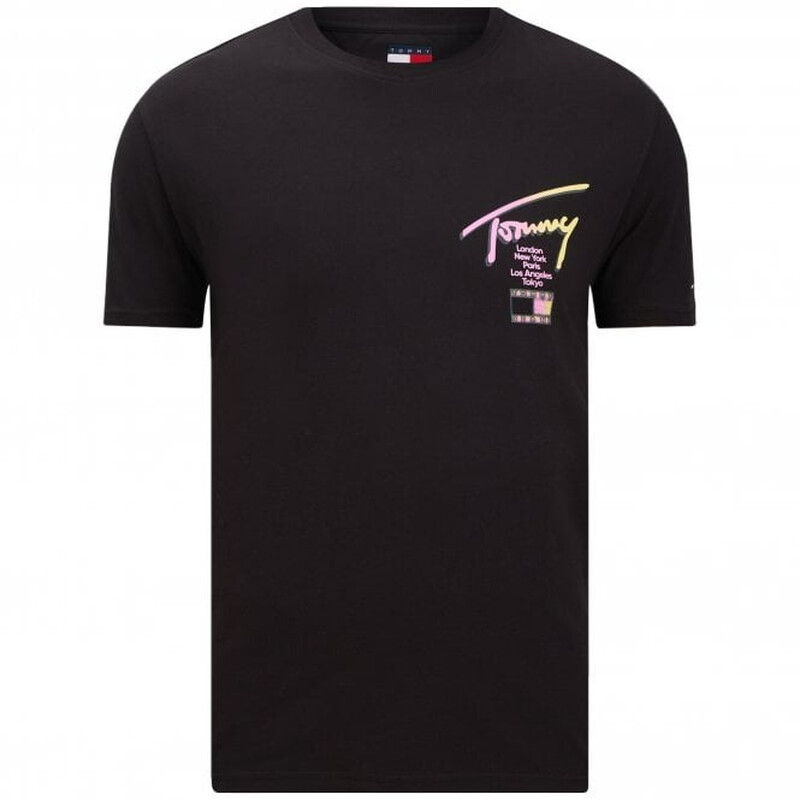 Tommy Hilfiger TJM T-Shirt City Sign Regular Fit - Black