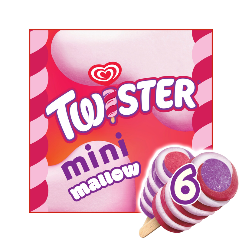 Twister Mini Mallow Ice Cream Lollies 6 x 50ml