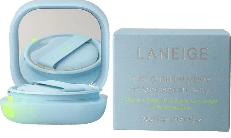 LANEIGE NEO Cushion Foundation (Blau) 21C (Originalgröße + Nachfüllung 15g*2) 30g