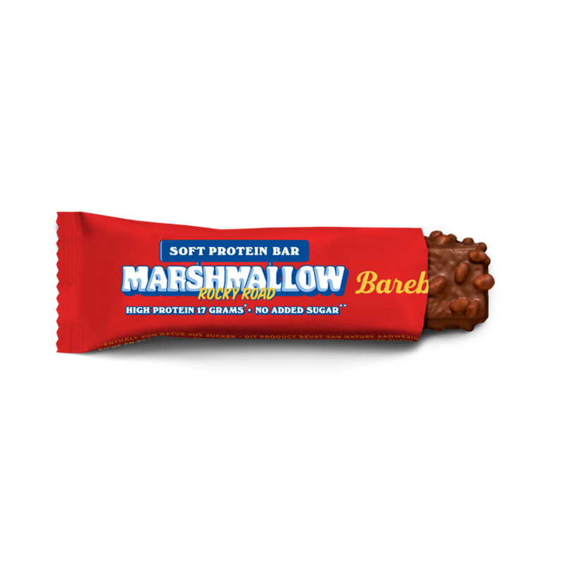 Barebells zachte repen marshmallow Rocky Road 660 g (12 repen)