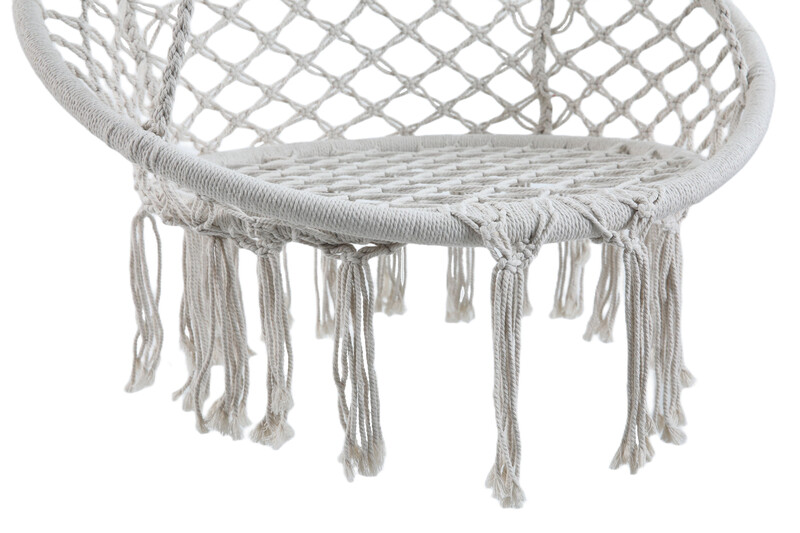 Garden furniture poly-cotton rope hammock chair