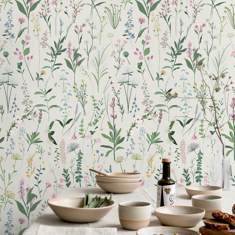 Spring Peel and Stick Wallpaper Yellow 44x305cm 1 Roll