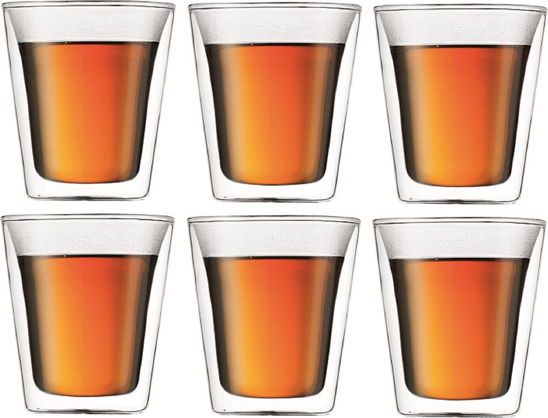 Bodum Canteen dubbelwandige glazen set - 0,1 L, 6 stuks