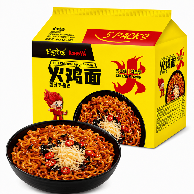 KOMEYA Hähnchen-Nudeln Käsegeschmack 136,5 g * 5