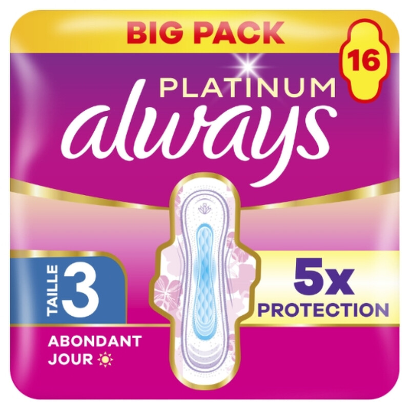 Always Platinum Night (Maat 3) Maandverband, Voordeelverpakkingen 16 stuks