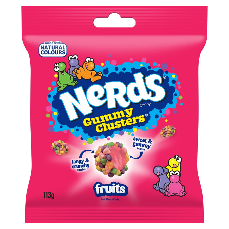 Gummy Clusters Fruit-Flavour Candy 113g