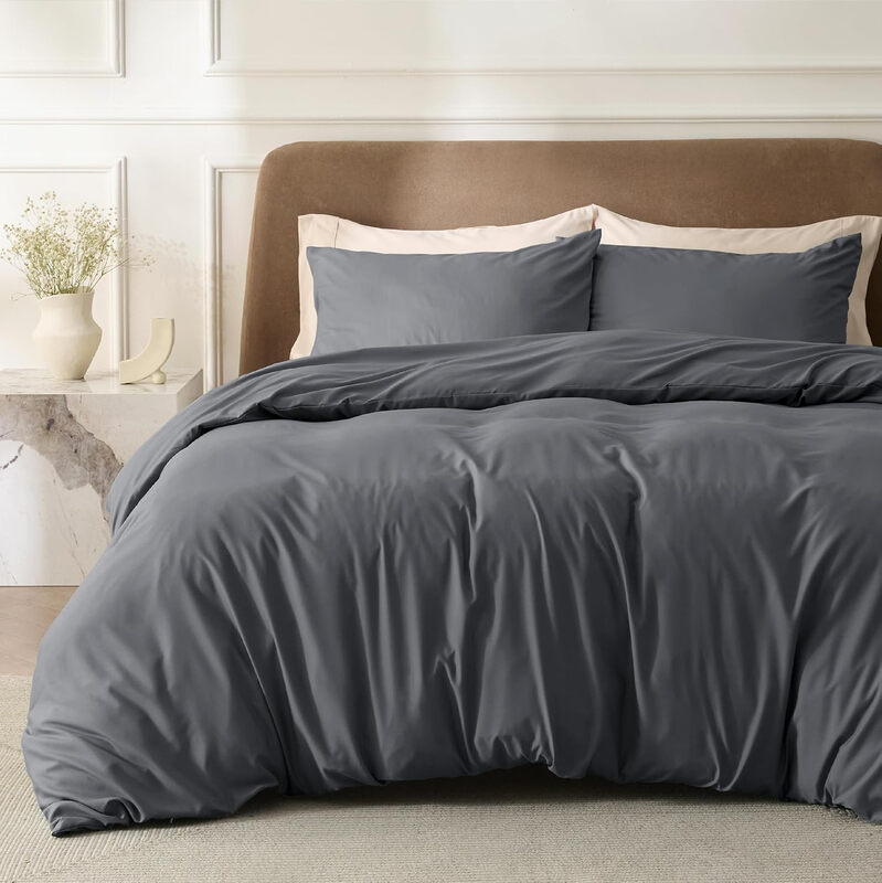 Duvet Cover Set-Solid-UK Quiet Shade200x200cm*1pcs+50x75cm*2pcs100%Polyester