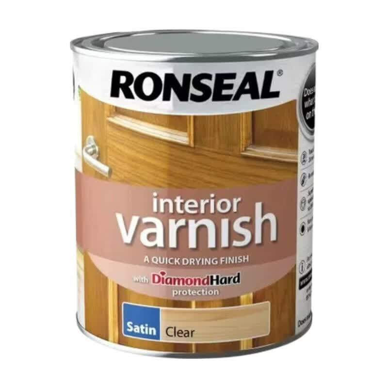 Ronseal Interior Satin Varnish - Clear - 750ml