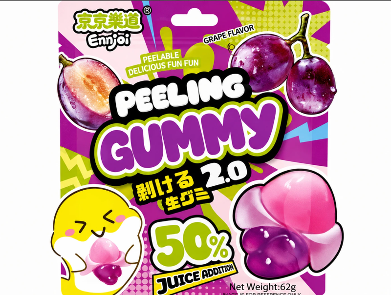 ENNJOI Peeling Gummy 2.0 Traubengeschmack 62 g