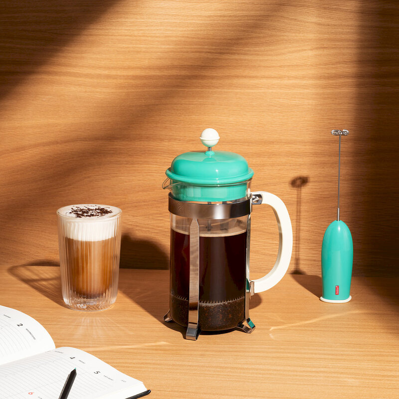 CAFFETTIERA 1L / 8 Cups - French Press Coffee Maker - Ocean Green