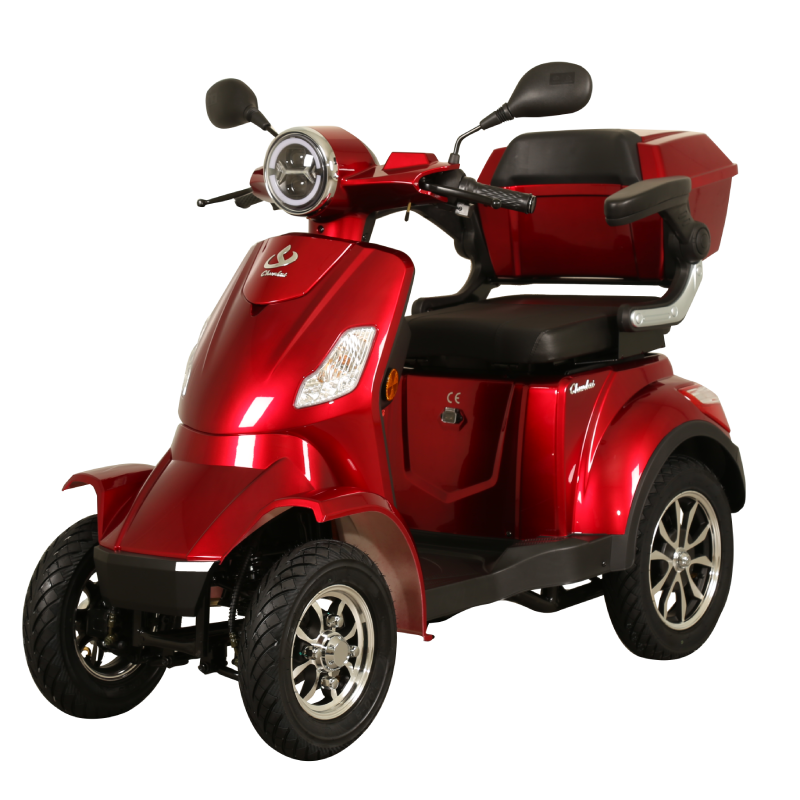 Chunlai CL-30ZR-60 4-Rad-Elektromobilitätsfahrzeug, EU-Typgeprüft L6e-A, 1000 W Motor, 60 V 20 Ah Herausnehmbarer Lithium-Akku, 25 km/h, Rot