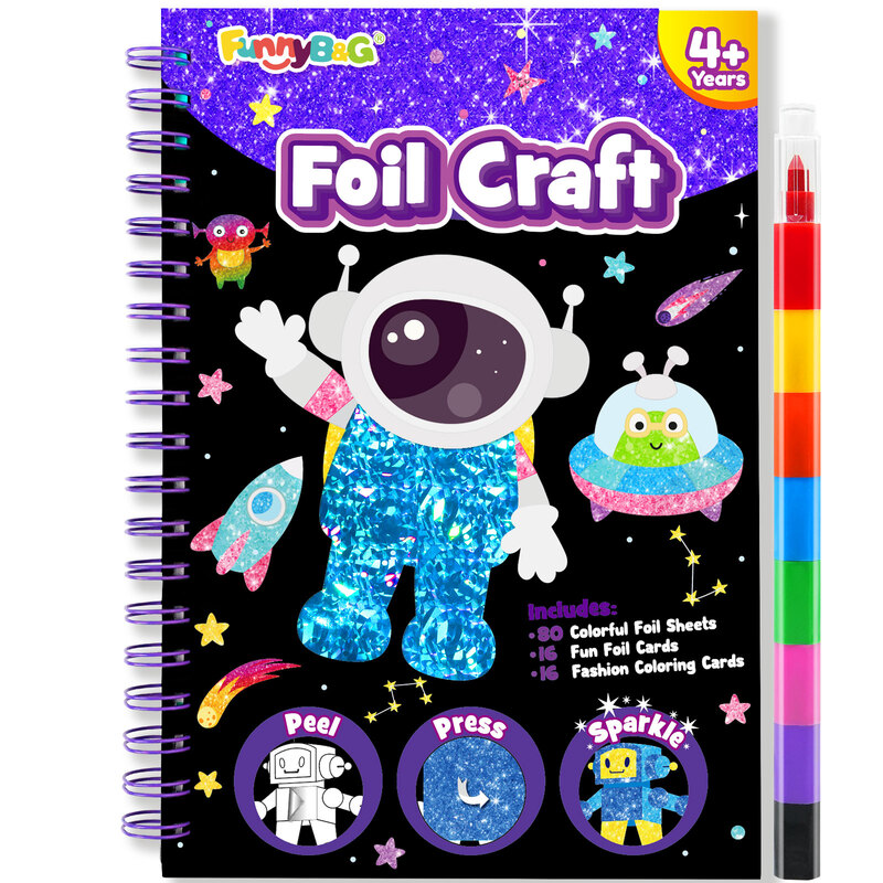 Space Planet Serie Folien-Kunst Bastelset