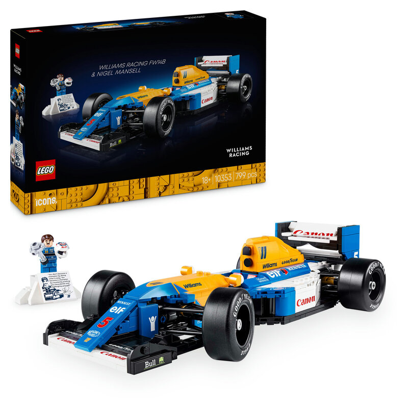 LEGO Icons Williams Racing FW14B et Nigel Mansell 10353 - vue 9