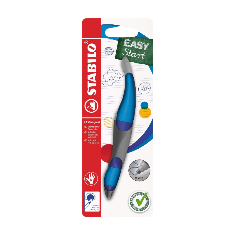 STABILO EASYgraph - Ergonomisch grafietpotlood - Rechtshandig - Set van 6 - Petrol - Hardheid 2B