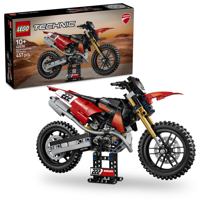 LEGO Technic 42238 Ducati Desmo450 MX Factory Motorrad