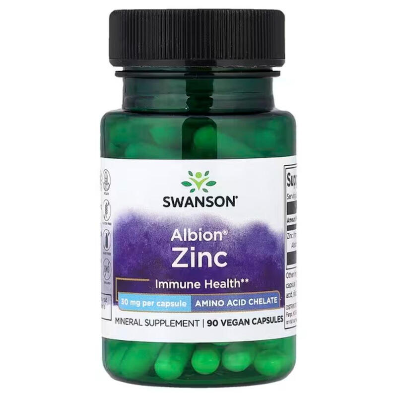 Zinc Chelated Zinc Immune 30 mg - 90 Capsules