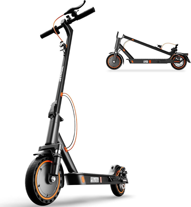 TODIMART T6-ABE Elektroscooter - 8,5-Zoll-Reifen, 20 km/h Höchstgeschwindigkeit, 350 W Motor, Bis zu 35 km Reichweite, Faltbar für Erwachsene, Duales Bremssystem, Duale Elastomerfederung