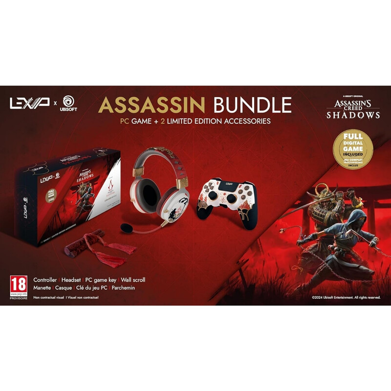 X Ubisoft Assassin's Creed Shadows Assassin Box - PC Game, Headset & Controller