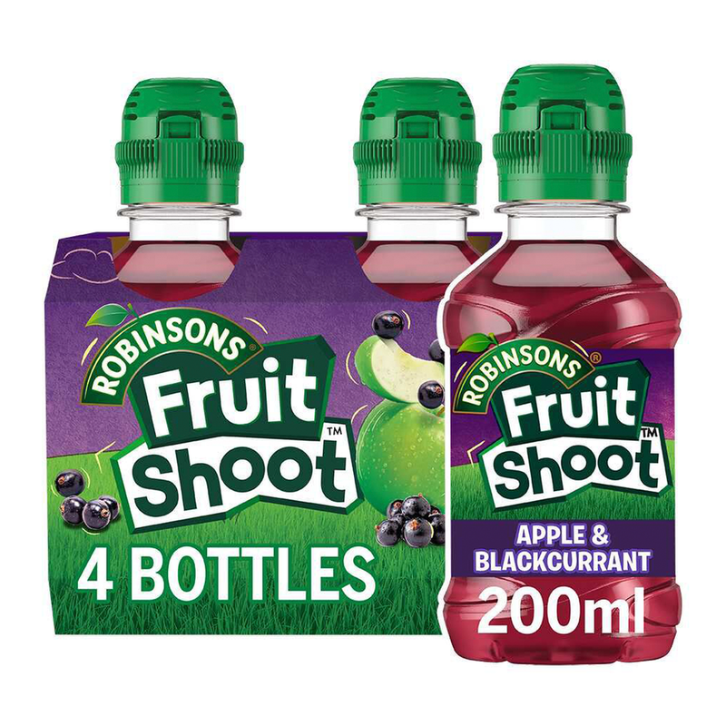 Robinsons Fruit Shoot Apple & Blackcurrant 4 X 200Ml