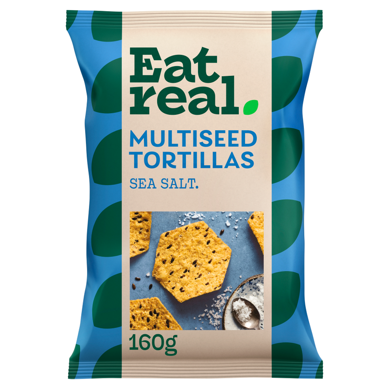 Eat Real Sea Salt Multiseed Tortillas 160g
