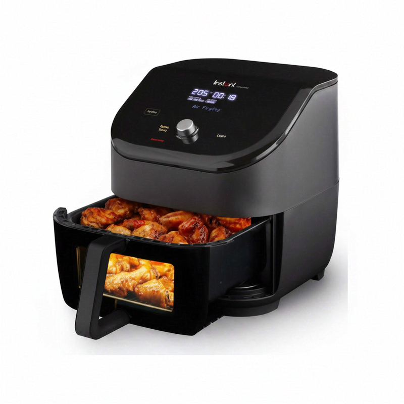 Instant Air Fryer 5,7 Liter, 6-in-1 Heißluftfritteuse mit ClearCook-Fenster, EvenCrisp-Technologie, 1700 W, Digitaler Touch-Bedienfeld