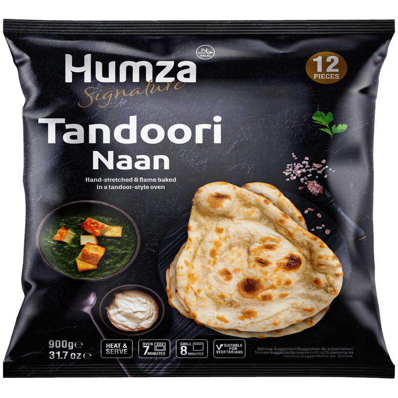 Humza Plain Naan Family Pack 900g (12pcs)