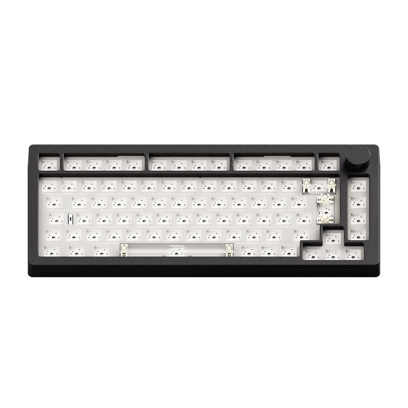 Akko x MonsGeek M1 V5 VIA Barebone DIY Kit - 75% CNC Aluminium kabellose Tastatur mit werkzeugloser Demontage, RGB Hot-Swap und ISO-Layout