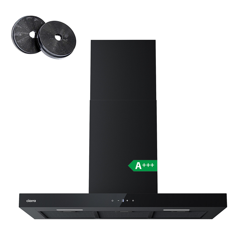 Recirculation 90CM Extractor Hood, Wi-Fi & App Touch Control, 650 m³/h, Wall-Mount, 4