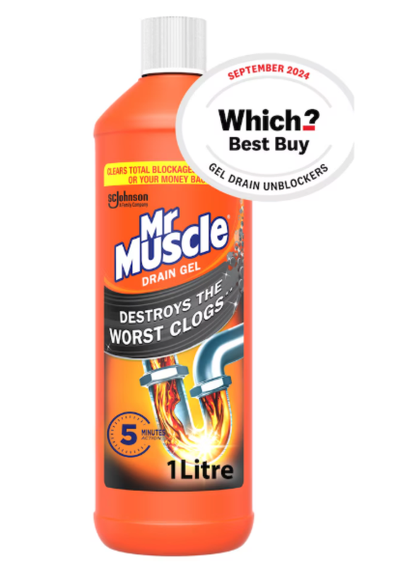 Mr Muscle Gold Sink & Drain Unblocker Gel, 1L
