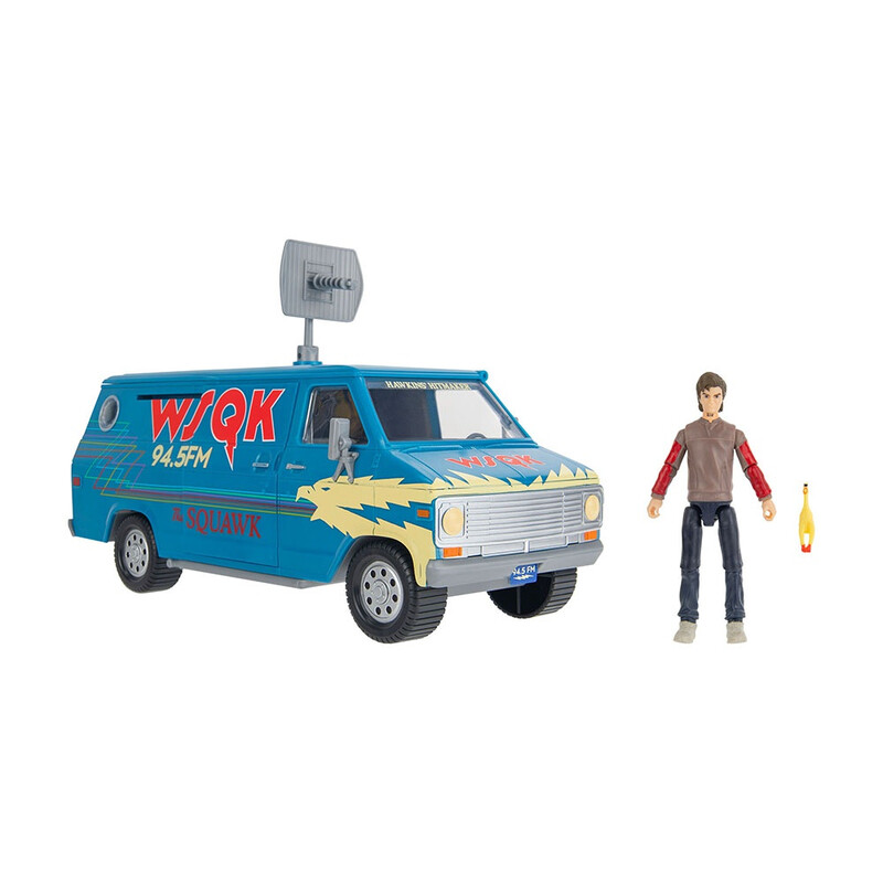 Jazwares Stranger Things WSQK Van Playset with Steve Harrington 4 inch Figure