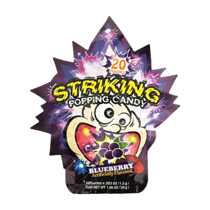 Blueberry Flavour Popping Candy 30g