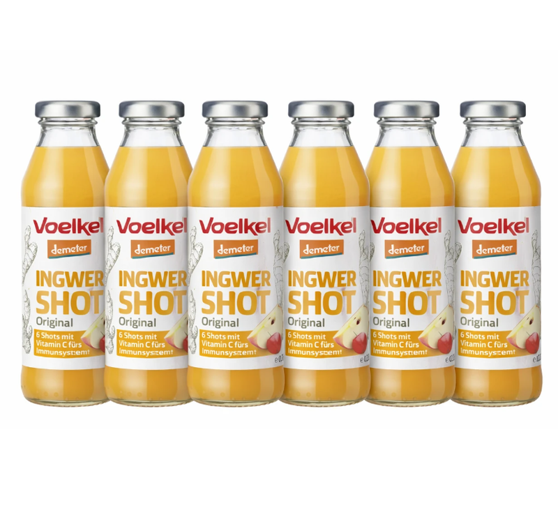 Voelkel Bio Ingwer-Shot Zitrone-Honig 6 x 0,28 L