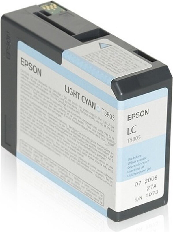 Epson enkelverpakking inktpatroon licht cyaan T580500