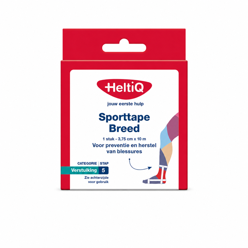 HeltiQ Sporttape Breed 3,75 cm x 10 m 1 karton 1 st.