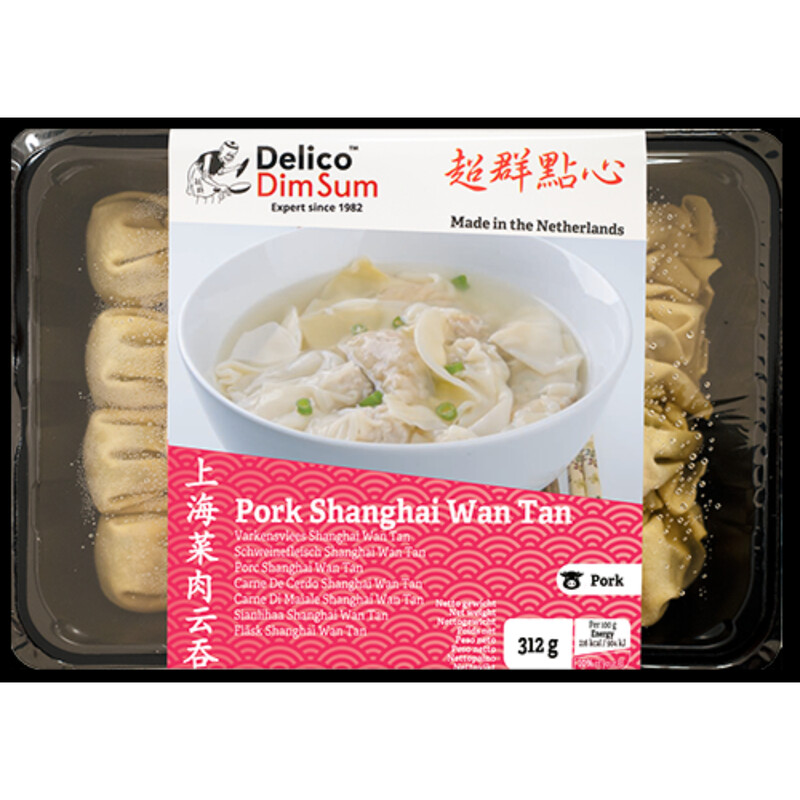 Delico Shanghai style meat dumplings (medium), 312g