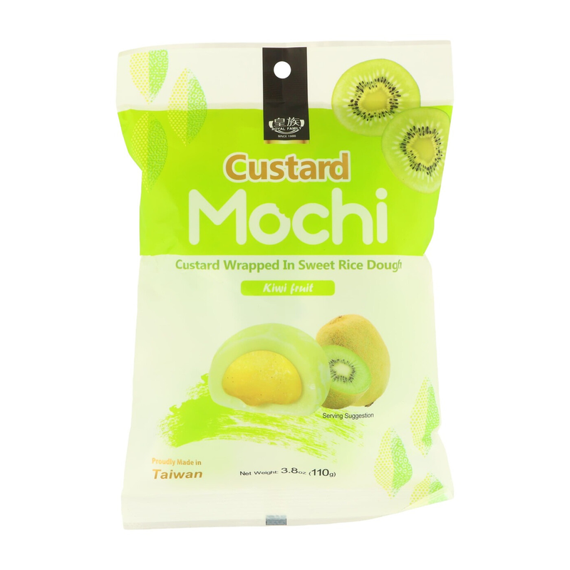 Royal Family White Custard Mochi - Kiwi With Sugar(S) And Sweetener(S) 110G