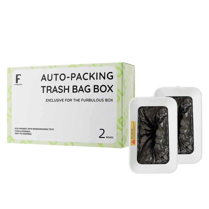 Furbulous automatische Müllbeutelbox, 2er-Pack (nur kompatibel mit Furbulous Katzentoilette)