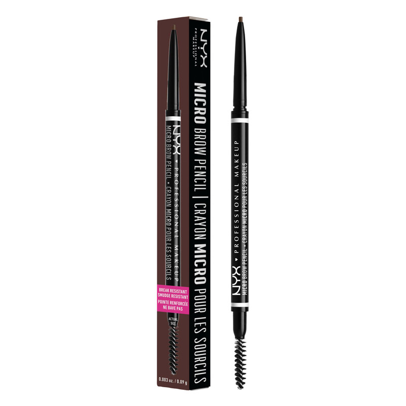 NYX Professional Makeup Brow Pencil Micro Brow Dual Ended Spoolie, Brunette | Ultrafine Tip Brow Pencil, Mechanical Brow Pencil and Spoolie Brush, Vegan Formula, Precise Long-Wearing Definition - Image 5