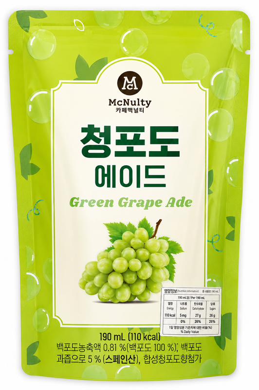 McNulty groene druivendrank 190 ml