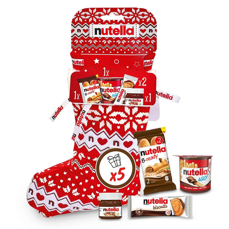 Nutella Winterstiefel Weihnachtssocke Geschenkset 5-tlg. Schokolade Weihnachten - Image 4