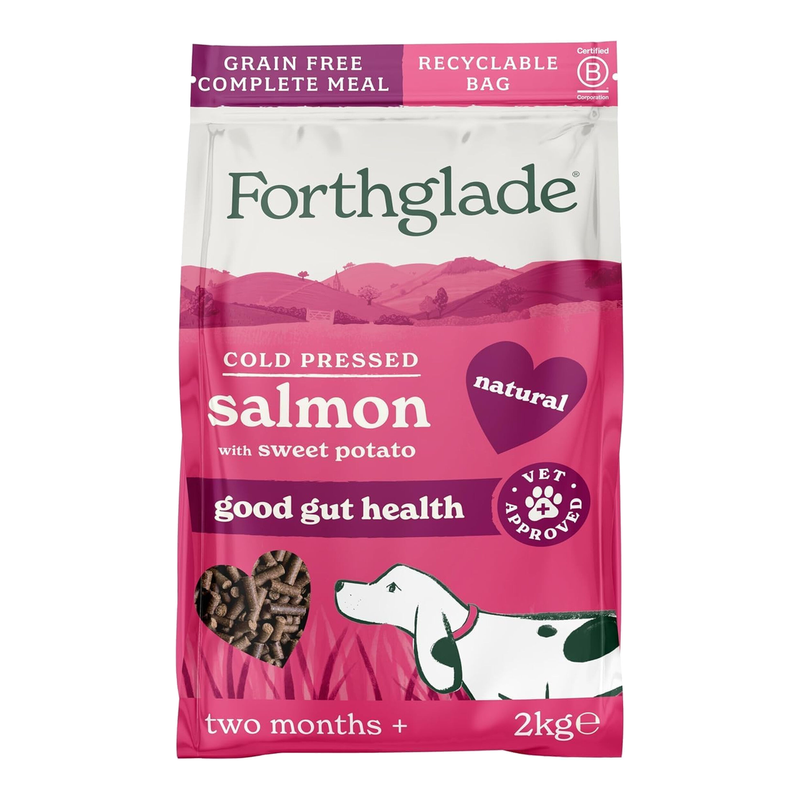 Forthglade Salmon/Grain Natural Dry Cold Pressed Free 2Kg