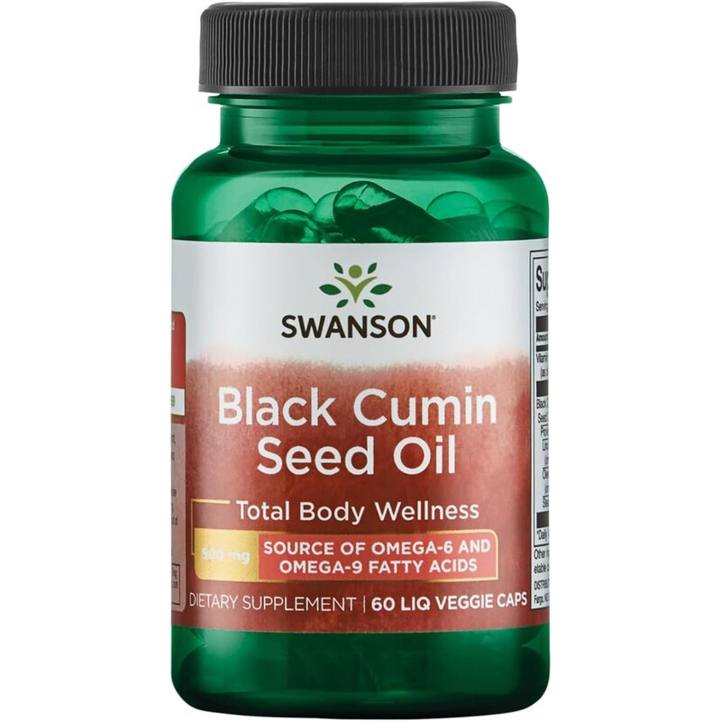 Swanson Black Cumin Seed Oil Immune 500Mg - 60 Vegan Capsules