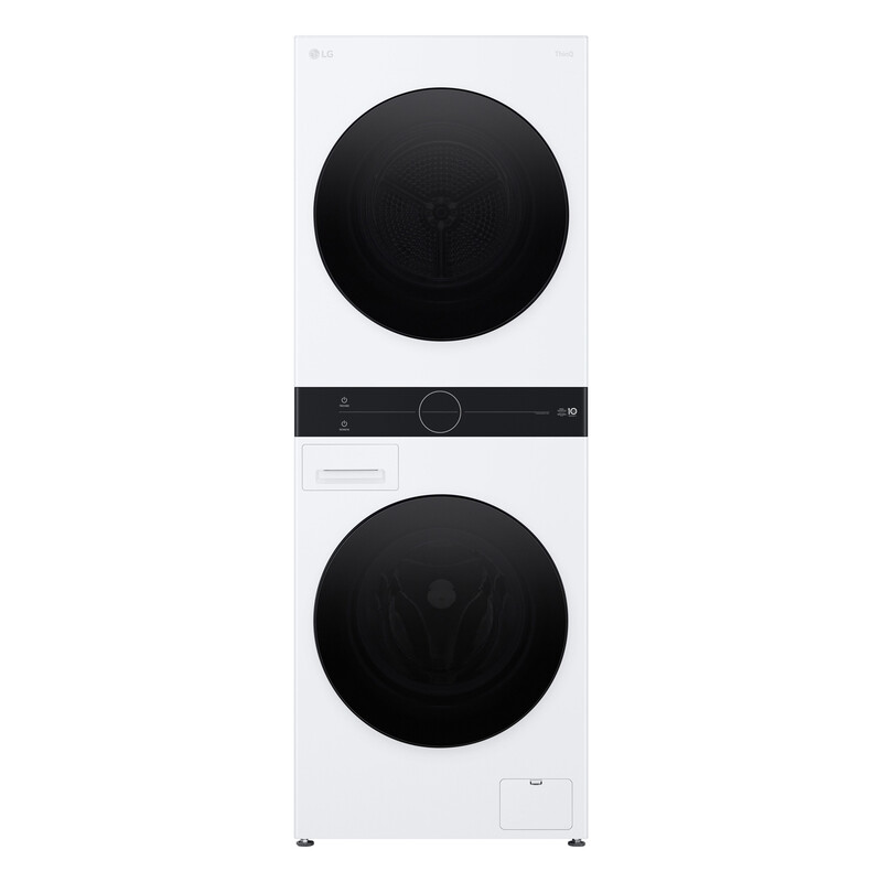 LG WT1210WWF Frontlader-Waschtrockner, 12 kg Waschen / 10 kg Trocknen, Dual Inverter Wärmepumpe, AI DD, TurboWash 360°, Dampffunktion, Wi-Fi ThinQ App, Weiß