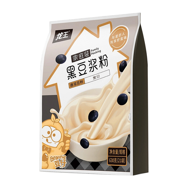 LOONG SOYA MILK Family Pack Black Soy Milk Powder Original Flavour 630g (30g*21)