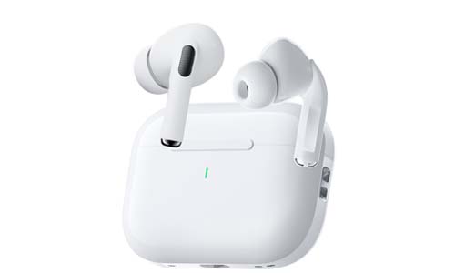 Dpower K6202 Écouteurs Bluetooth 5.3-Intra-Auriculaires, 48H d'Autonomie, Charge Sans Fil, Audio Spatial, Latence Gaming Ultra-Faible, Dragonne Détachable, Blanc