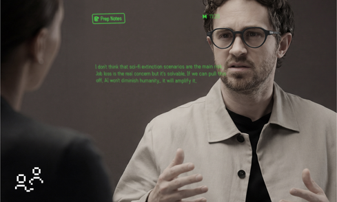 Die Conversate-Funktion wirkt als dein persönlicher Meetings-Assistent. Lade vorab Vorbereitungsnotizen, erhalte diskrete KI-Hinweise und Live-Transkriptionen während der Gespräche und erhalte automatisch saubere KI-Zusammenfassungen in der Even Realities App.