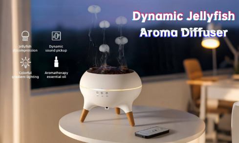 Un humidificateur ludique qui diffuse de la brume en de magnifiques nuages en forme de méduses – pour hydrater ton air tout en enchantant ton regard.
